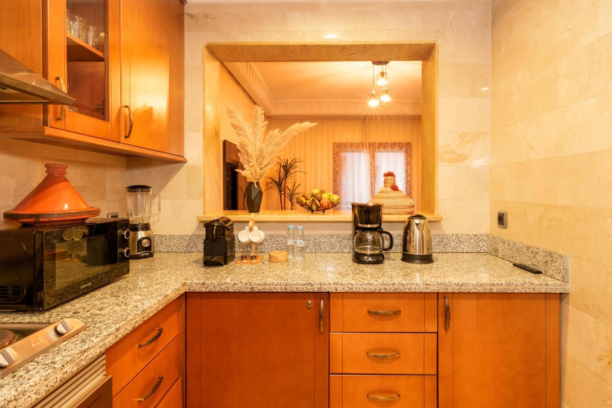 Appartement Haut Standing Gueliz Plaza Avec Vue Marraquexe Exterior foto